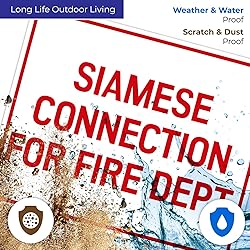 Siamese Connection for Fire Dept. Sign, 24x30