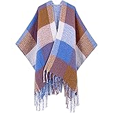 Breezy Lane Women's Shawl Wraps Warm Poncho Ruana Wrap Cardigan