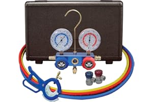 Mastercool (89661-PRO) R134a Manifold Gauge Set with Aluminum Standard Couplers