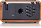 Roxel Nod Bedside Radio DAB/DAB+ FM Alarm Clock QI Wireless Charging Walnut view 2