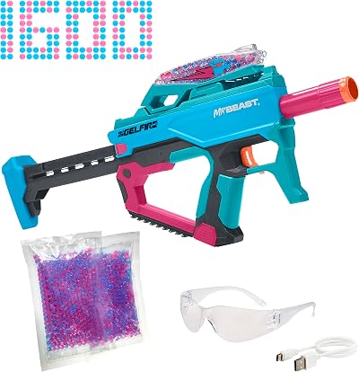 Nerf Pro Gelfire X MrBeast Blaster 1600 Rounds Rechargeable Battery Eyewear