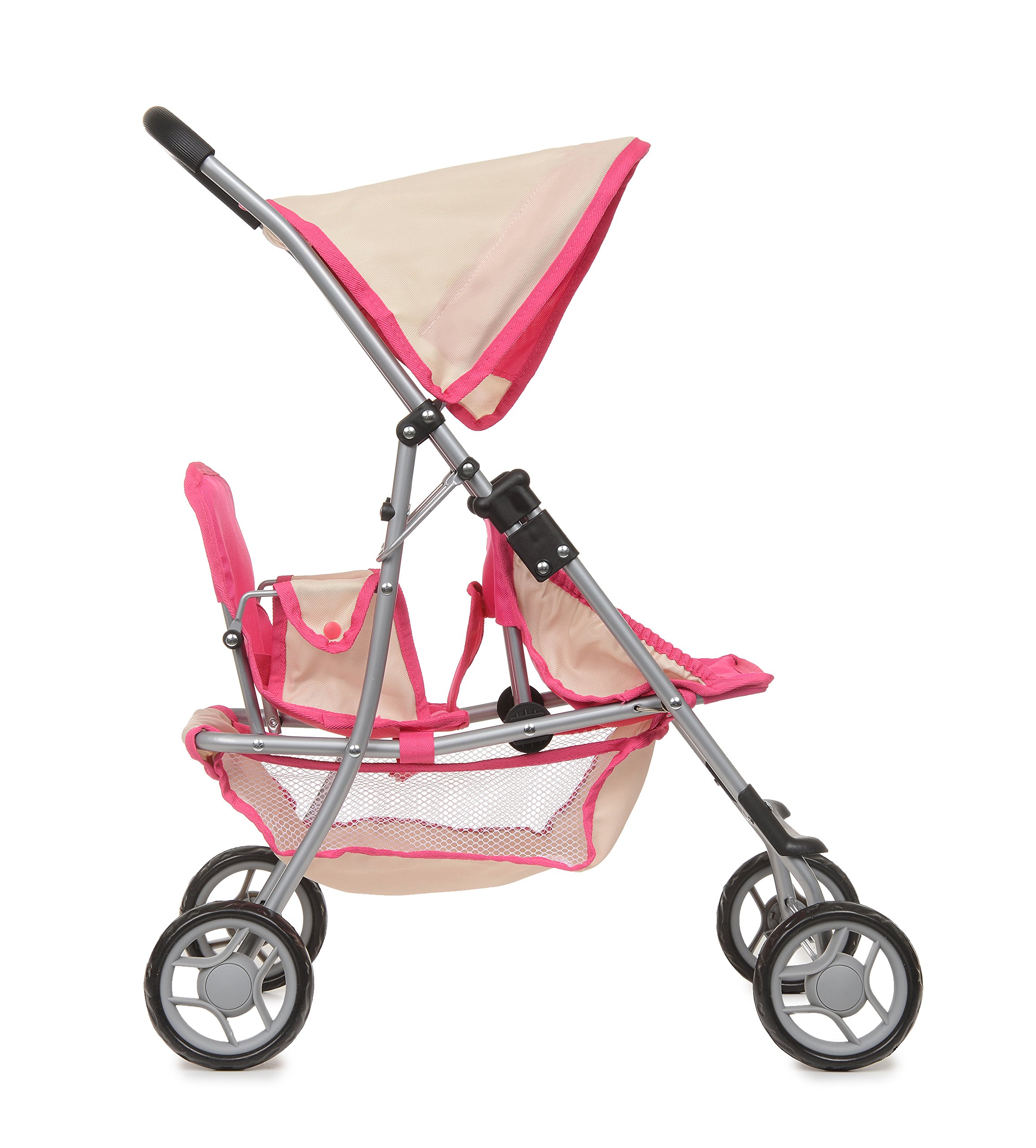 pink and white buggy