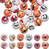 Ornaland 50 Pcs Halloween Beads for Jewelry Making Round Assorted Bubblegum Acrylic Beads for Bracelets Necklaces Pens DIY Craft Supplies
