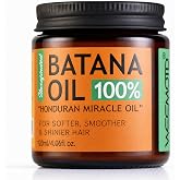 100% Raw Batana Oil for Hair from Honduras, 4.06 Fl Oz, Bright Coffee | Moisturizing Hair Mask, Adds Shine &amp; Softness, Unrefined Conditioning Scalp Treatment Oil