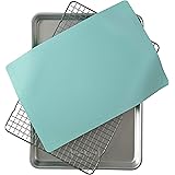 Nordic Ware 3-Piece Cookie Set, Aqua Baking Mat