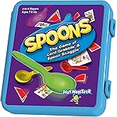 Spoons in a Case, Spoons Game, Family Games for Kids and Adults, Travel Game, Fun Games for Family Game Night, Card Games for