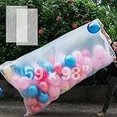 2 Pcs 59 x 98.4 Inches Balloon Bags For Transport Extra Large, Transport Balloons For Weddings, Birthday Parties
