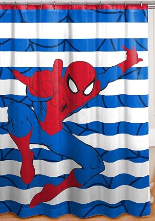 Franco Spiderman Vorhang Fur Die Dusche Amazon De Kuche Haushalt
