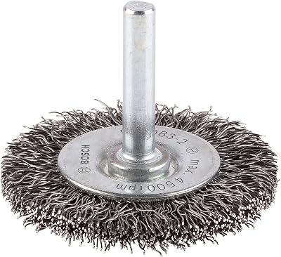 Bosch 1x PRO Steel Longlife Wire Wheel Crimped Ø50 mm for 6 mm Shank Drills