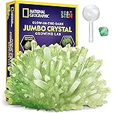 NATIONAL GEOGRAPHIC Giant Glow in The Dark Crystal Growing Kit - Grow Your Own Crystal in Days with This Science Kit for Kids