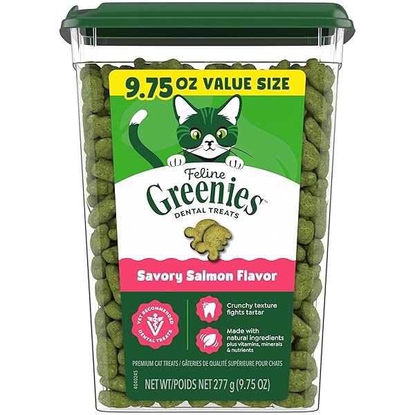 GREENIES CAT TREATS, FELINE VETERINARIAN-RECOMMENDED ADULT NATURAL DENTAL...
