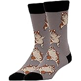 Oroys Cotton Novelty Fun Socks – Colorful Crazy Crew Socks for Men, Funny Gift, Soft Breathable, One Size fits most