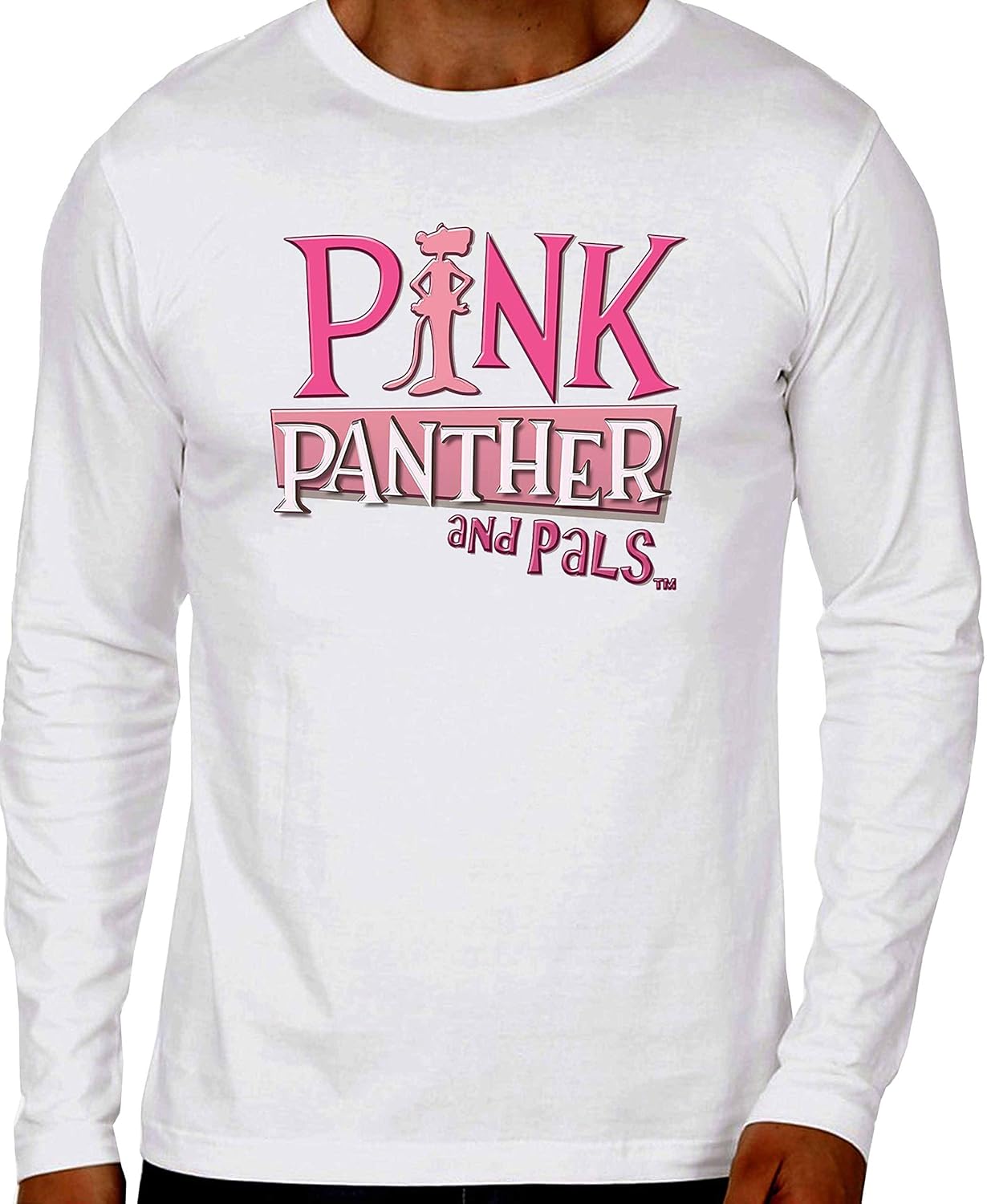Buy Men's Pink. Panther Full Sleeve White Printed Smooth Fabric T Shirt