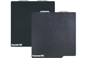 GOMENL Build Plate for Bambu Lab A1 Mini 3D Printer: PEI Build Plate Carbon PET Diamond PEO PEY Plate 3D Printing Accessories Textured Smooth Sheet Bed 184x184mm (Smooth Black PEI+Textured Black PEI)