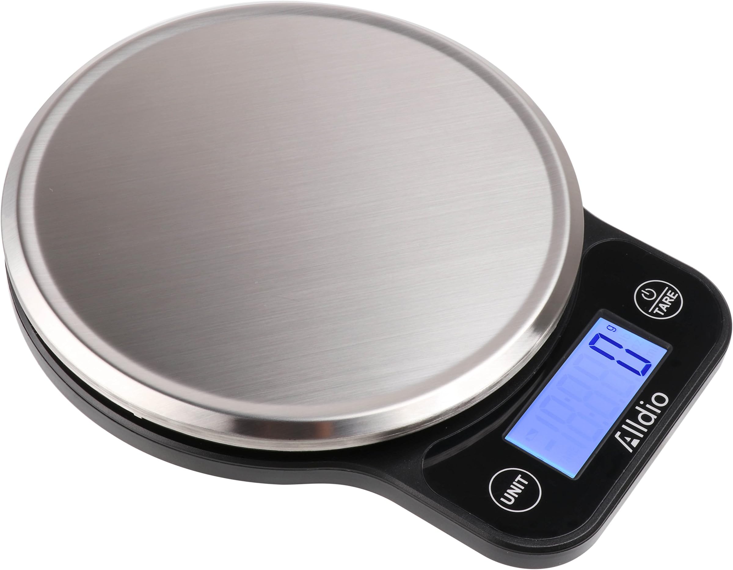 Digital Kitchen Scales Small Stainless Steel Weighing Scale Cooking Food Scale 1g to 5kg with Backlit LCD, Tare Function, Unit Conversion(g,oz,lb,lb:oz,ml)