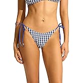 Seafolly Women's Tie Side Brazilian Bikini Bottom Swimsuit