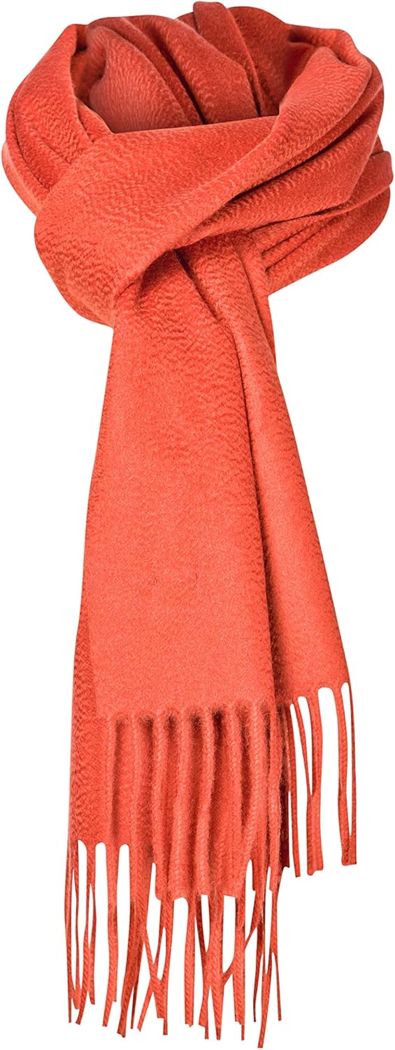 Lanificio Colombo Cashmere Scarf Rust Red Amazon.co.uk Clothing