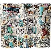 Country Chic : Wasted on You - 20oz Skinny Tumbler - Double Wall Skinny Tumbler with Straw and Lid, Insulated Cup Stainless Steel Slim Travel Tumbler for Women and Men 20oz