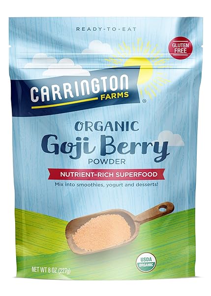 CARRINGTON FARMS ORGANIC GOJI BERRY POWDER – FINELY...