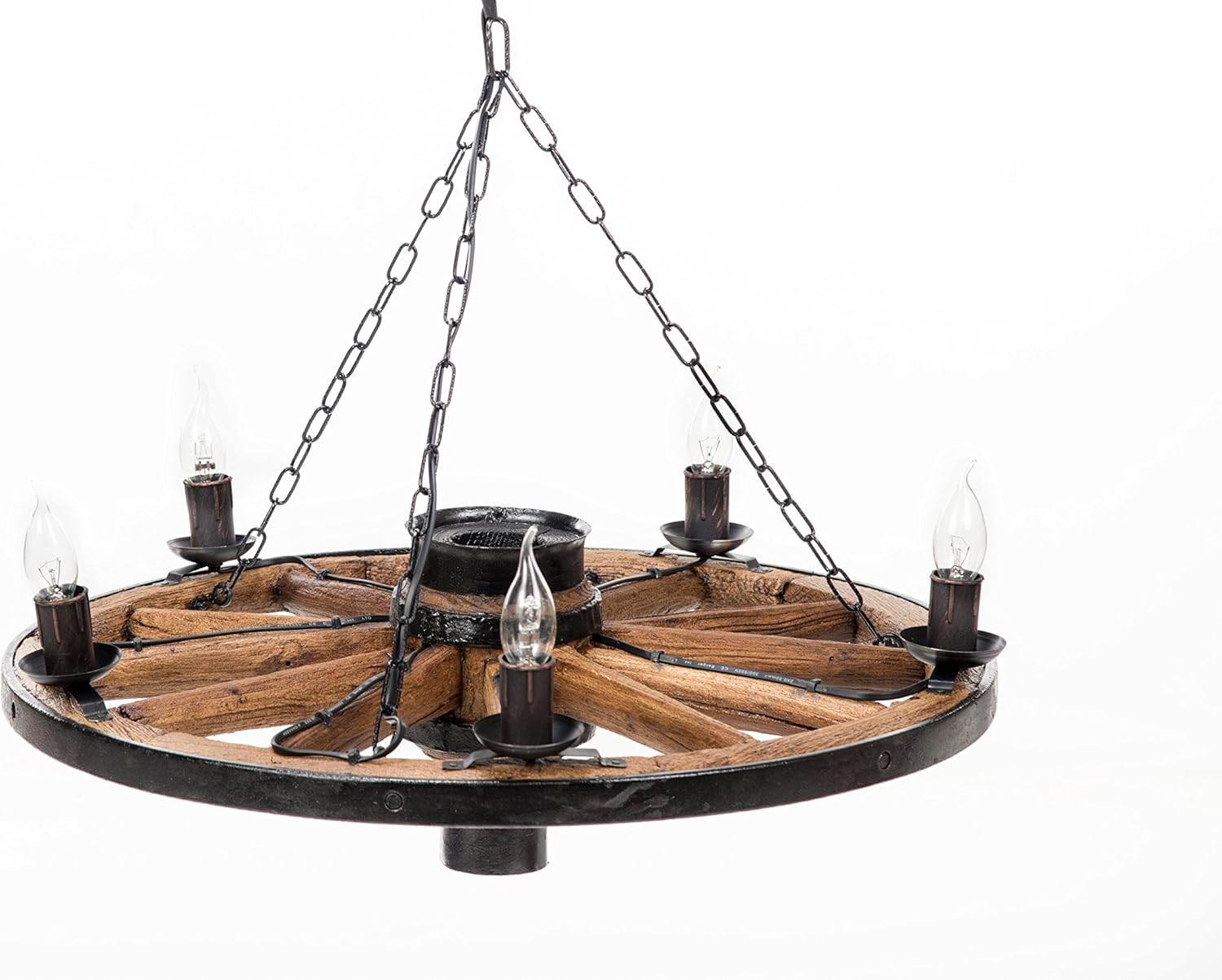 Speichenrad Wagenrad Deckenleuchte Hängeleuchte Pendelleuchte