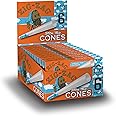 Zig-Zag “Above The Clouds” Pre Rolled Cones - Limited Edition 1 1/4 Size with Custom Tips - Ultra-Thin Paper for Slow Burn - 24 Packs (144 Cones) in Crush-Proof Slide Box- prerolled