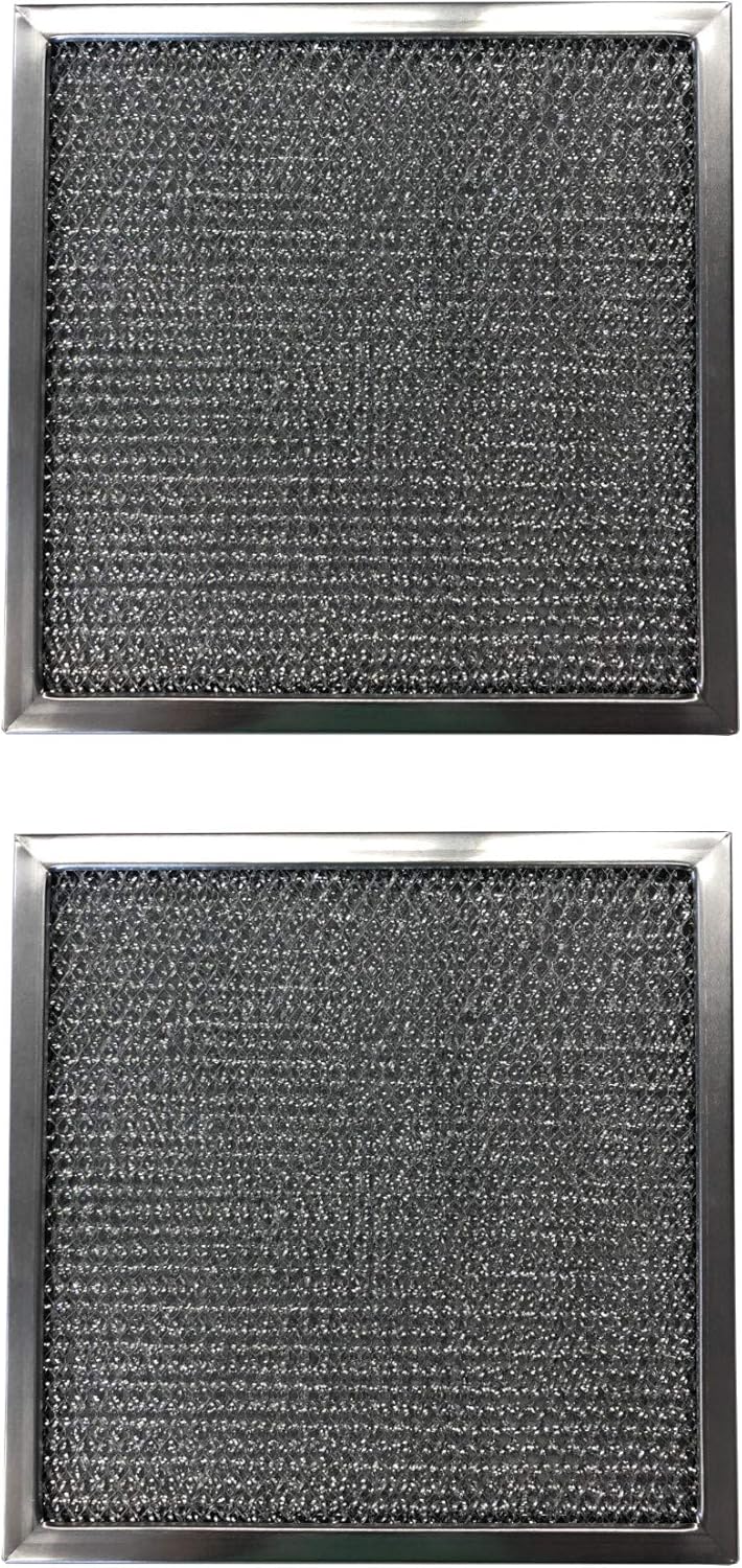Replacement Aluminum Filters Compatible with Amana 83073, Estate 830732, Kitchenaid 830732, Rangeaire 610043, Whirlpool 830732,G-8158, -12-3/8 x 12-3/8 x 3/8 (2-Pack)