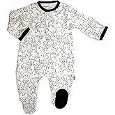 Magnetic Me Footie Pajamas Soft Modal Baby Sleepwear with Quick Magnetic Fastener | Boys and Girls Sleeper Preemie-24 Months