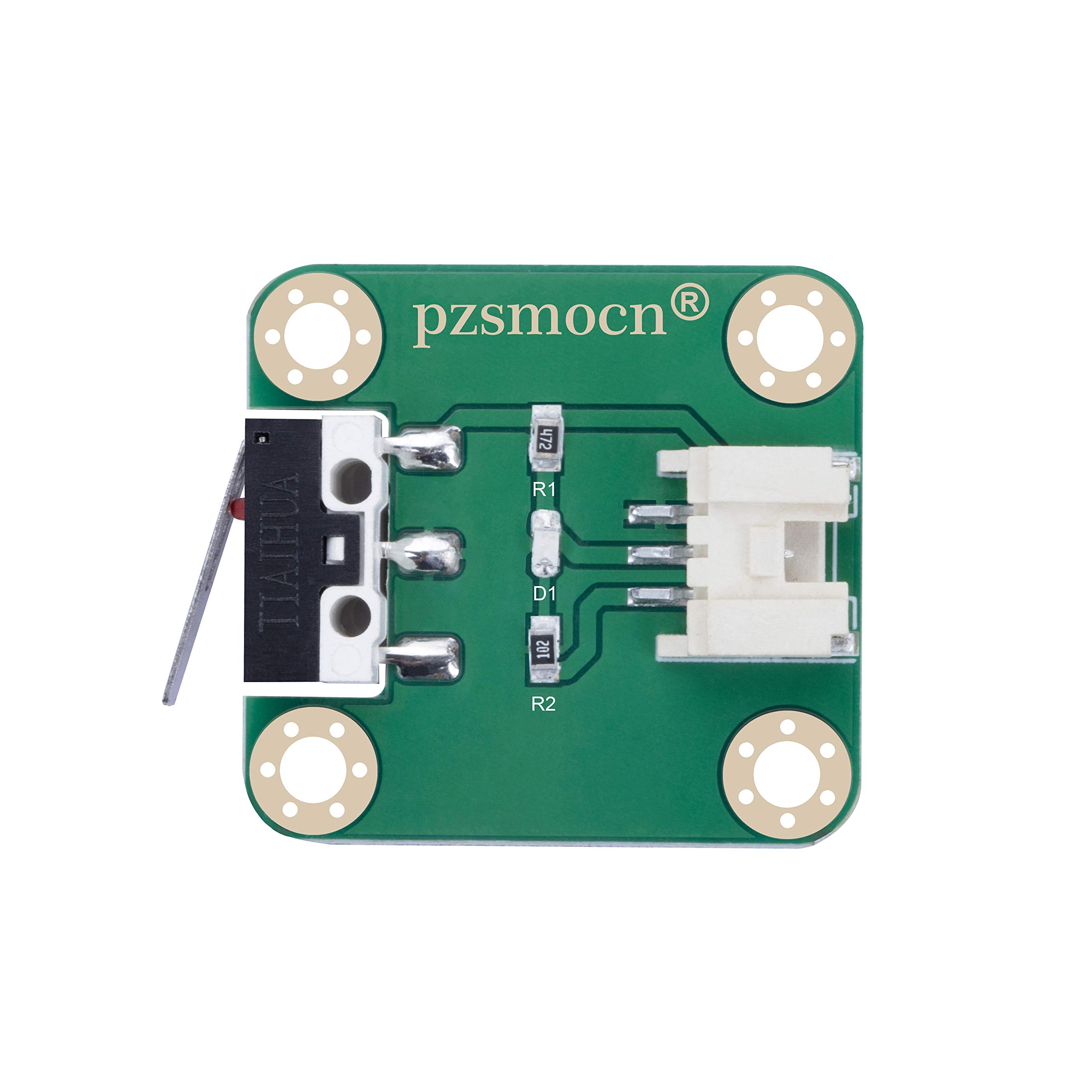 Pzsmocn Collision Sensor/Micro Snap Switch/Limit Module Compatible with Raspberry Pi and Arduino Board. for Smart Homes, Offices, 3D Printer and Teaching Interact with Robots.