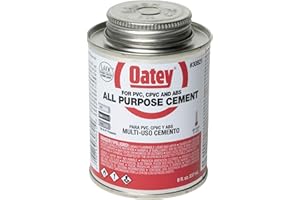 Oatey 30821 All Purpose Cement, Milky Clear, 8-Ounce