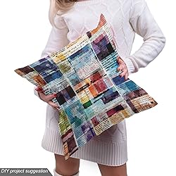 Lunarable Old Newspaper Fabric by The