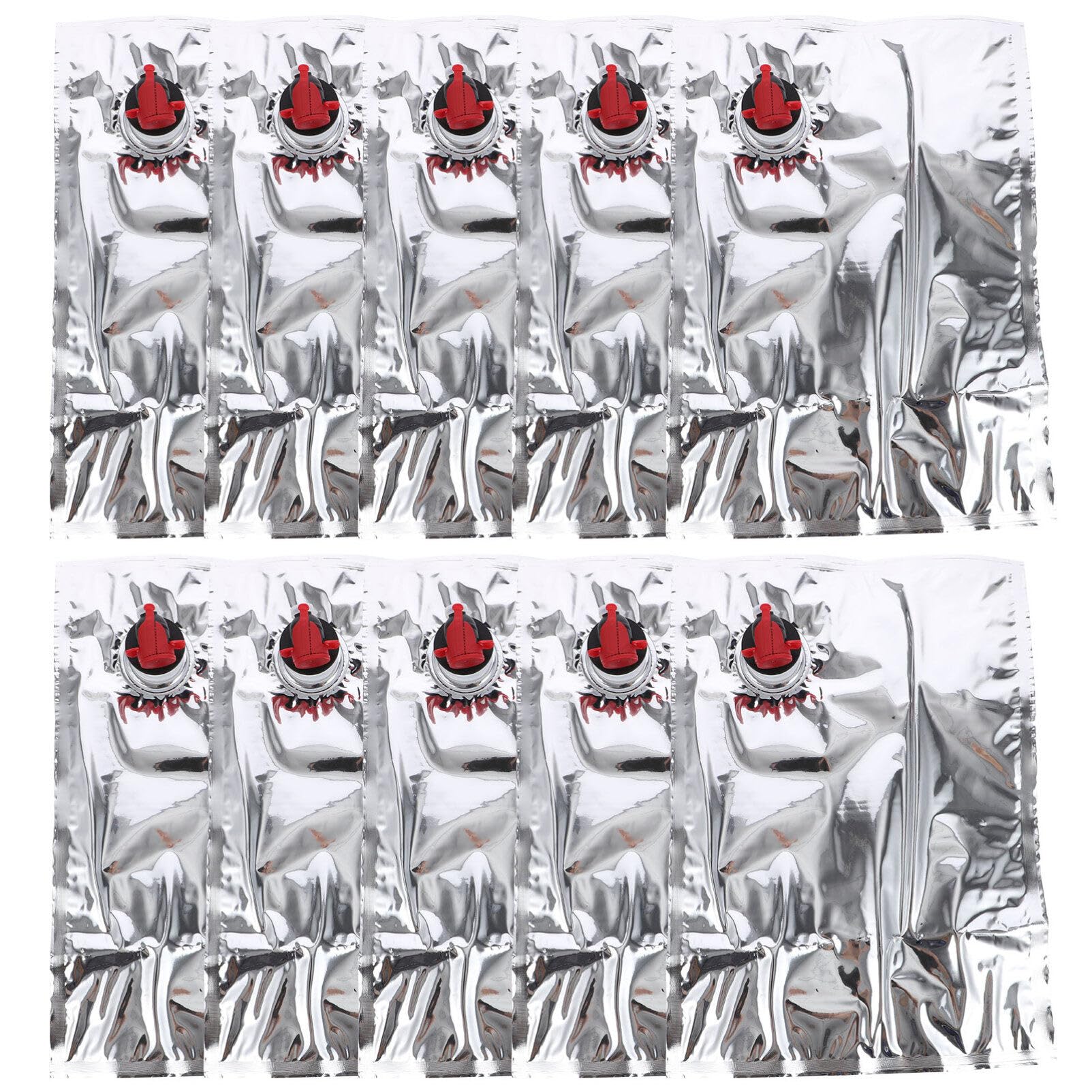 Alipis Portable Wine Bag with Butterflies Tap 3L Leakproof Pe Storage Pouch for Wine Juices Outdoor Travel Party Use