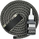 Reeds Black Stove Rope Kit 10mm 2m with 50ml Adhesive UK Made view 2