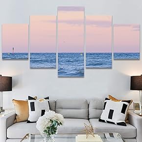 SIGNWIN 5 Panel Canvas Wall Art Modern Art...