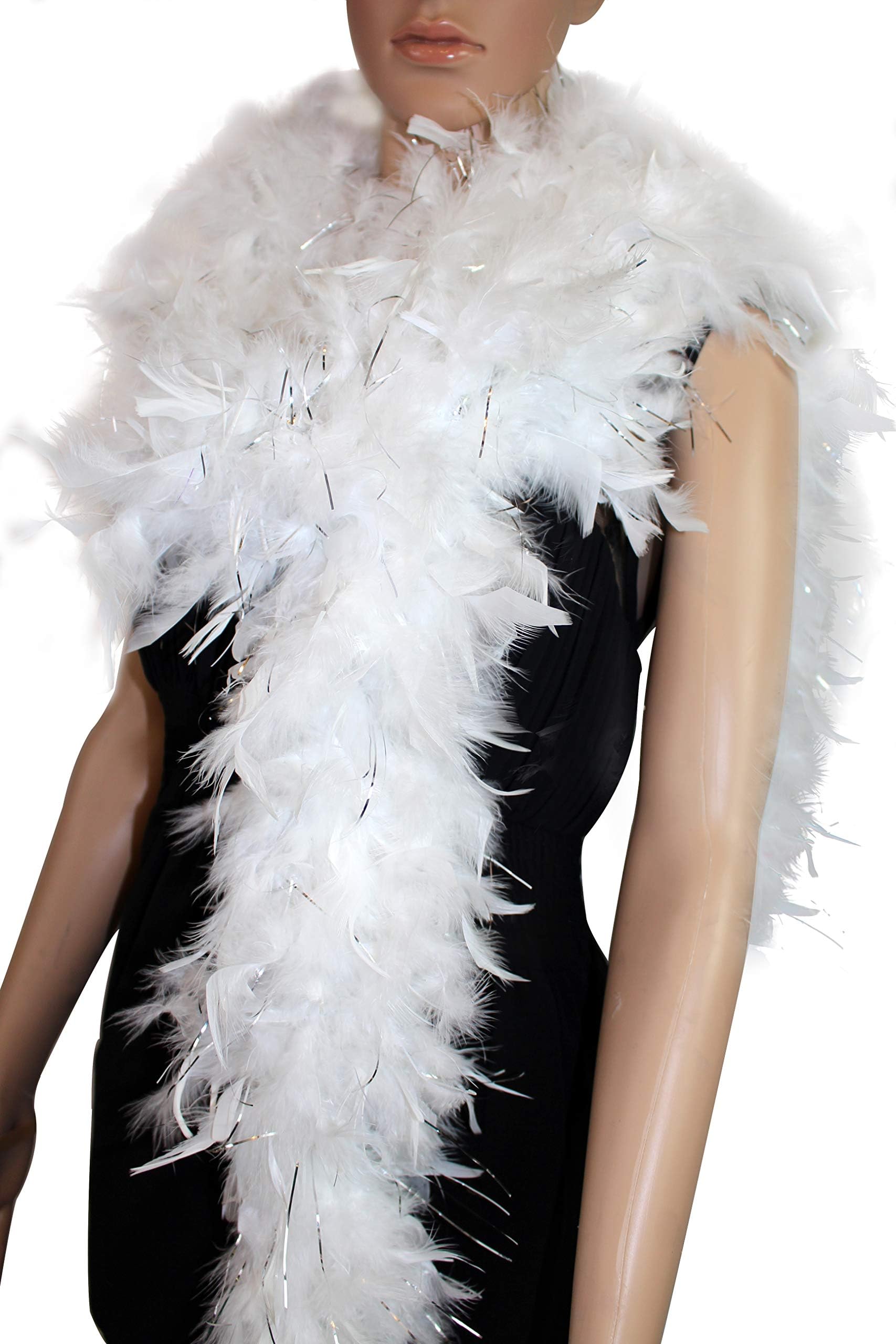 100 Gram 2 Yard Long Chandelle Feather Boa over 10 Colors, Great for Party, Wedding, Costume