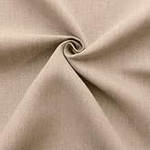 Barcelonetta | Linen Fabric | Natural Linen Cloth | Embroidery, Sewing | Soft, Breathable | 55" Wide | 70% Linen, 30% Rayon | Hemp, Jute, Needlework, Lining (Khaki, 1 Yard)