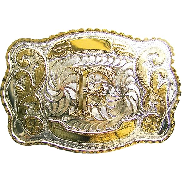 Western Gürtelschnalle Letter J - Cowboy Style Buckle Aus Zinklegierung