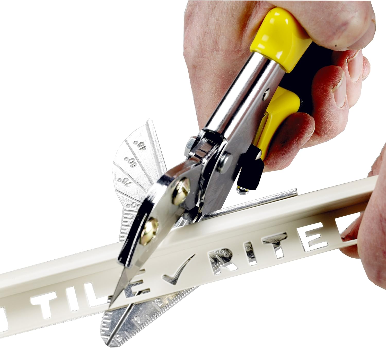 TILE RITE TTC445 Multi-Angle Hand Tile Trim Mitre Cutter for Plastics and Soft Woods