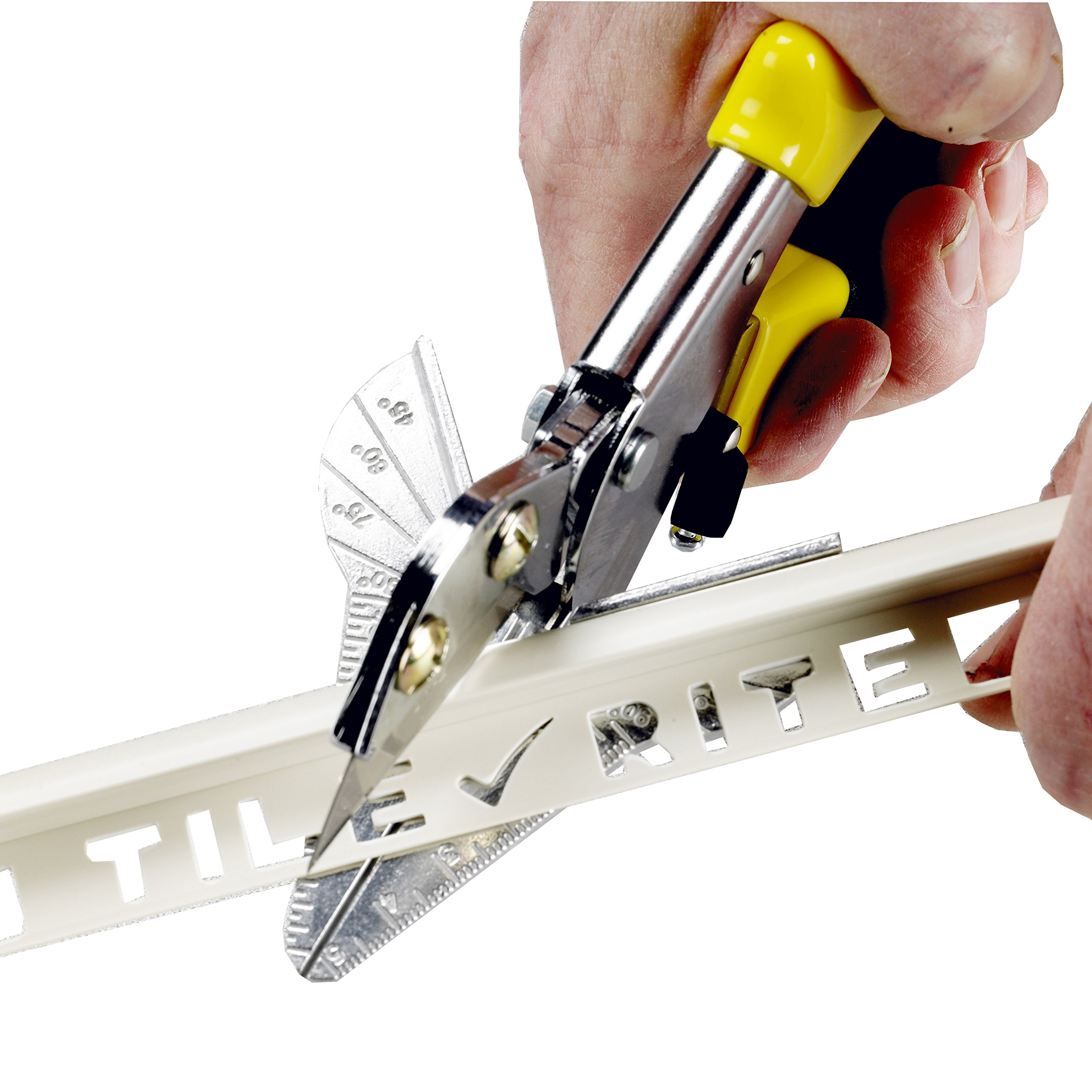 TILE RITE TTC445 Multi-Angle Hand Tile Trim Mitre Cutter for Plastics and Soft Woods