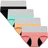 Nalwort Womens Menstrual Period Panties Cotton Leak Proof Underwear Postpartum Protective Briefs