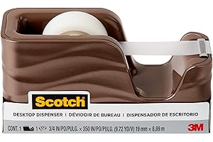 Scotch Brand Wave Tape Dispenser, Great for Gift Wrapping, Includes 3/4 in x 350 in Tape Roll (C20-WAVE-MB)