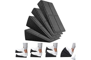 Uxpang Slant Board for Calf Stretching, 4 Pcs 7 Combinations Calf Stretch Squats Wedge for Standing Relaxation Stretching & Weighted Squats, Help Foot Fasciitis Recovery & Ankle Exercise (EPP Foam)