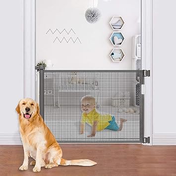 grey baby gate