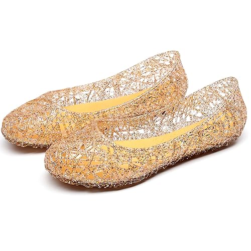 yellow jelly sandals womens