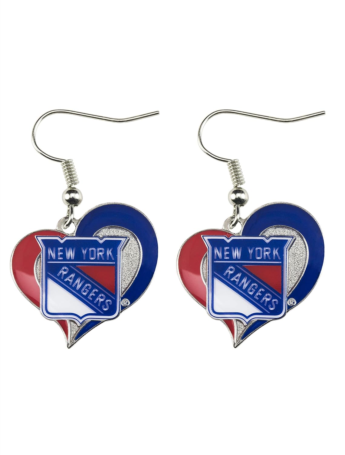 NHL Boys NHL Swirl Heart Earrings
