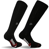 Travelsox mens Compression socks, Black, Large US