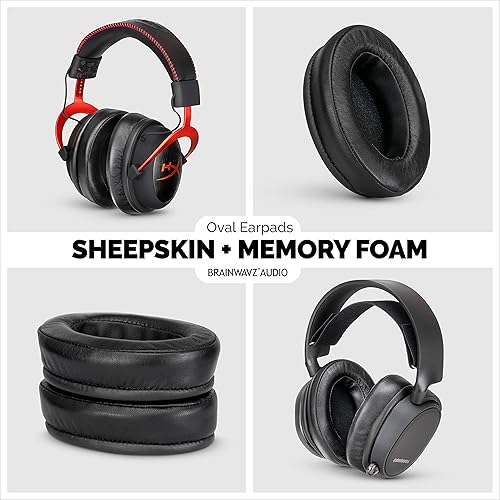 Brainwavz Sheepskin Ear Pads for ATH M50X, M50XBT, M40X, HyperX