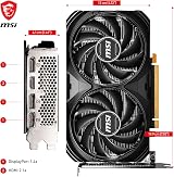 MSI GeForce RTX 4060 Ventus 2X Black 8G OC Graphics Card 8GB GDDR6X view 7