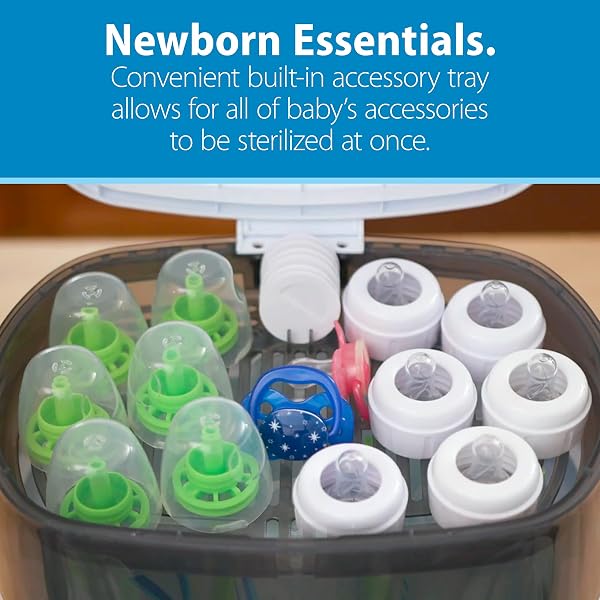 DR. BROWN’S DELUXE ELECTRIC STERILIZER FOR BABY BOTTLES AND OTHER BABY ESSENTIALS