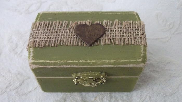 Amazon Com Wedding Ring Pillow Alternative Moss Green Aged Rustic