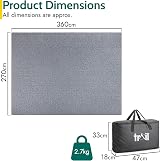 Trail Soft Fleece Tent Carpet 360x270cm Groundsheet Insulated Waterproof Base view 6